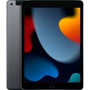 Restored Apple iPad 9th Gen 10.2-inch, 64GB, WIFI + 4G Unlocked All Carriers - Space Gray (Refurbished)