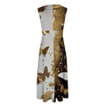 thumbnail image 4 of Hvot&aat Women's 3D Butterfly Print Maxi Dress V Neck Sleeveless Flowy Tank Dresses A Line Pleated Cocktail Party Dress, 4 of 4