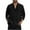 Black, variant on Dovford Mens Button Down Shirt Cotton Linen Casual Long Sleeve Shirts Collared Hippie Beach Tops Casual Business Dress Shirts