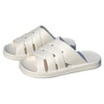 thumbnail image 1 of Slide for Womens EVA Sandals Cross Straps Open Toe Thick Sole Non Slip Beach Summer Slippers White, 1 of 8