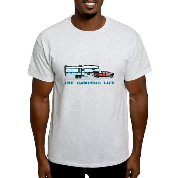 CafePress - The Campers Life Light T Shirt - Men's Classic Graphic T-Shirt
