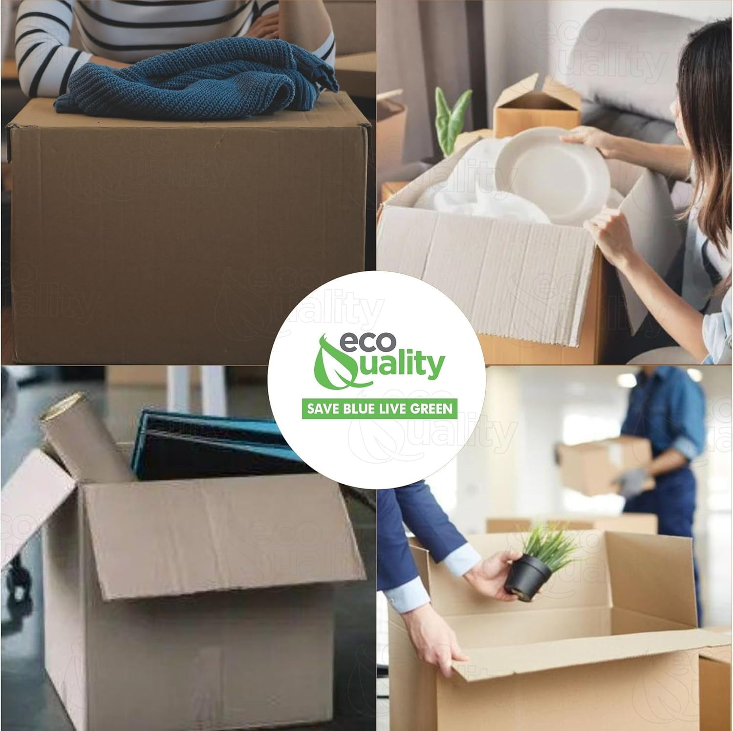 20x20x20 Large Moving & Shipping Boxes, Extra Strength, Heavy-Duty Corrugated Cardboard Boxes for Packing, Storage, Shipping (5)