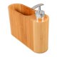 thumbnail image 4 of Refillable Soap Pump Bottle with Toothbrush and Comb Holder, Portable Shampoo and Conditioner Dispenser for Home and Travel, Space Saving Bathroom, 4 of 5