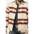 thumbnail image 3 of Rock & Roll Denim Men's And Bomber Southwestern Striped Zip Jacket Taupe X-Large  US, 3 of 4