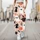 thumbnail image 1 of WILLBEST Pantalones Casuales para Mujer, Cintura Alta, Pierna Ancha, Color Liso, Cómodos, con Cordón Elástico, Pantalones Largos de Pierna Recta con Bolsillos Chica, 1 of 4