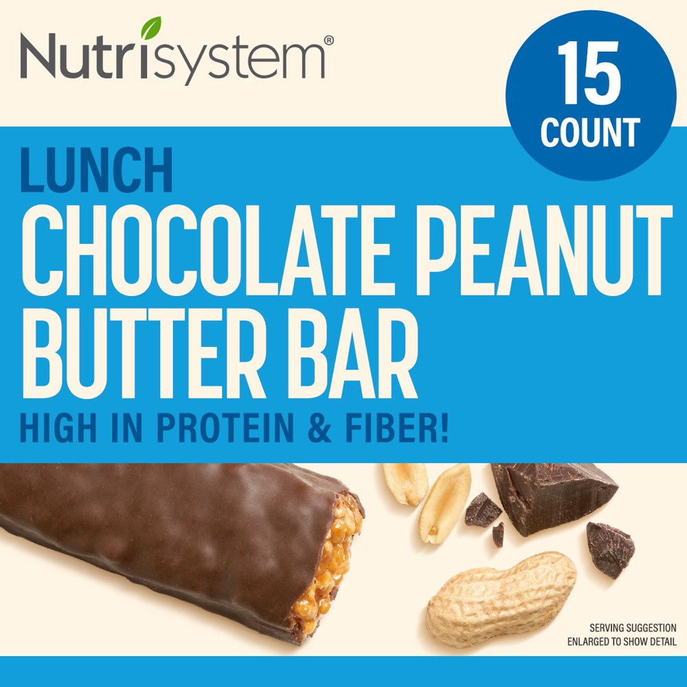 Nutrisystem® Chocolate Peanut Butter Bar Pack, 15 Count Ready to Eat