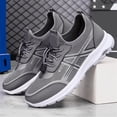 thumbnail image 4 of AUDeals Women’s Lace Up Running Shoes Non Slip Walking Shoes Breathable Gym Workout Sneakers Travel Work Sports Shoes (Grey, 7), 4 of 4