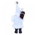 thumbnail image 6 of Luxury Santa Claus Figurines, Christmas Tradition Standing Santa Claus Doll Statue with Glasses, Santa with Mistletoe Bag, Figurine for Home Office Decoration, 6 of 11