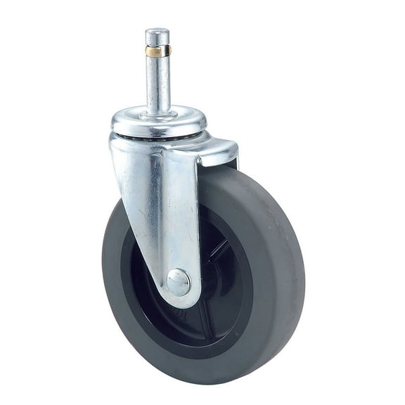 4" Rubber Swivel Stem Casters, 500 lb Capacity, Set of (4)