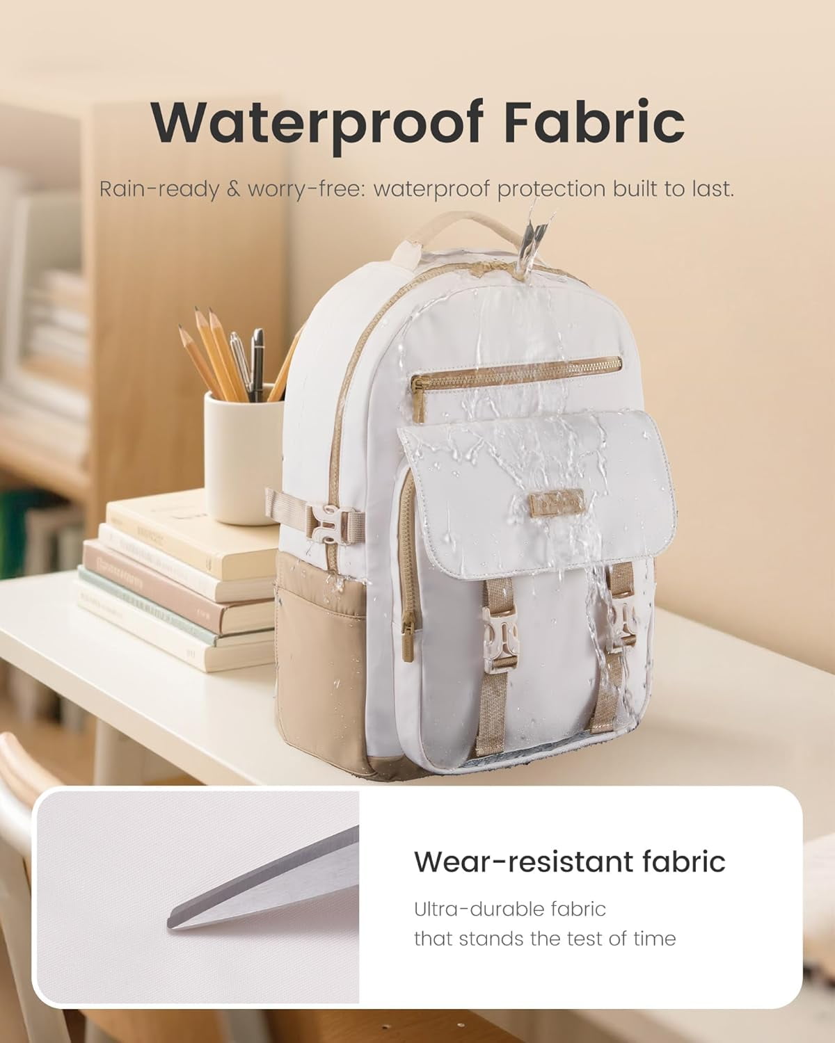 LOVEVOOK School Backpack for Teen Girls，Casual School Backpack 14-18 Teenage 15.6 Inch Laptop Bookbag, Cute Big Student Laptop Backpack for College Women Middle High School Travel Daypack