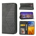thumbnail image 1 of ELEHOLD for Samsung Galaxy S22 Ultra Flip Wallet Case Card Slots Card Holders Kickstand Magnetic Lanyard Shockproof Anti-Scratch Case For S22 Ultra,Black, 1 of 6
