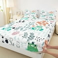 thumbnail image 3 of Homewish Cartoon Green Frog 4 Pieces Queen Sheet Sets for Preppy Children Kids,Dreamy Princess Ultra Soft Flat Sheet,Kawaii Animal Queen Fitted Sheet,Luxury Bedroom Decor, 3 of 7