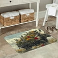 thumbnail image 7 of Sikiie Floral Rhino With Birds Print Flannel Anti-slip Floor Mat 16x24in, Thickened Dustproof Entrance Door Mat Floor Mat for Kitchen, Bathroom, Laundry Room, 7 of 7
