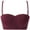 Wine, variant on Utoimkio Bras for Women No Underwire Women Sports Bra No Rims Side Breast Comfortable Breathable Base Top Solid Underwear