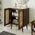thumbnail image 2 of Dextrus 24" Bathroom Vanity with Sink, Freestanding Wooden Cabinet Vanity with Soft-Closing Door, Brown, 2 of 10