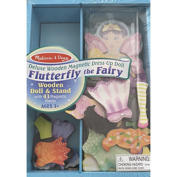 Melissa & Doug Deluxe Wooden Flutterfly the Fairy DressUp
