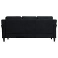 thumbnail image 5 of Naomi Home Button Tufted Microfiber Sofa-Color:Black, 5 of 11