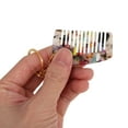 thumbnail image 3 of Unique Bargains 1 Pc Mini Keychain Hair Comb Multicolor Acetate Sheet, 3 of 5