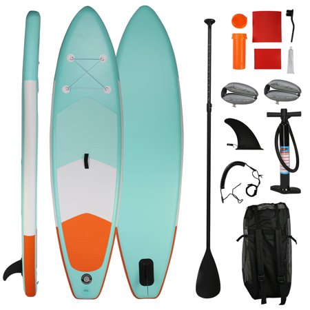 Karmas Product Inflatable Paddle Boards Ultra-Light Stand up Paddle Board 10' Long 6" Thick Surf Board Accessories & Carry Bag Bottom Fin Paddling Surf Control, Non-Slip Deck 30 inch Wide Stance