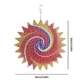 thumbnail image 3 of Metal Wind Spinner-3D Hanging Rotating Wind Chimes Outdoor Garden Decor 12Inch, 3 of 8