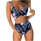 thumbnail image 2 of Traje de baño de dos piezas para mujer, sexy, de pecho alto, con contraste, camisola dividida Fridja  nalpqowj58942, 2 of 4