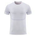 thumbnail image 4 of Men's Thin Summer Ice Silk Short Sleeve T - Shirt - Breathable for Running and Training, 4 of 8