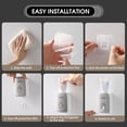 thumbnail image 4 of Mistaha Automatic Toothpaste Dispenser Kids Hands Free Wall Mounted Toothpaste Squeezer With Self-stick Punch-Free Toothpaste Squeezer for Home Washroom Bathroom, 4 of 8