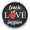 Black, variant on Snap Jewelry 18MM Teach Love Inspire Ginger Charm with Vintage Background