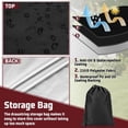 thumbnail image 4 of HOMEIORA 1Pack Outdoor Push Lawn Mower Cover, 210D Oxford Cloth Lawn Mower Cover with Drawstring Cover Storage Bag, Rip-Proof, Anti UV & Mildew & Dust & Water, 76" x 44" x 25", 4 of 8