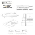 thumbnail image 3 of Ultrathin Series 30 in. 300 CFM Ductless Under Cabinet Range Hood for Compact Kitchen with Push Button Controls - Carbon filter – 3 Speeds Fans in Stainless Steel, 3 of 7