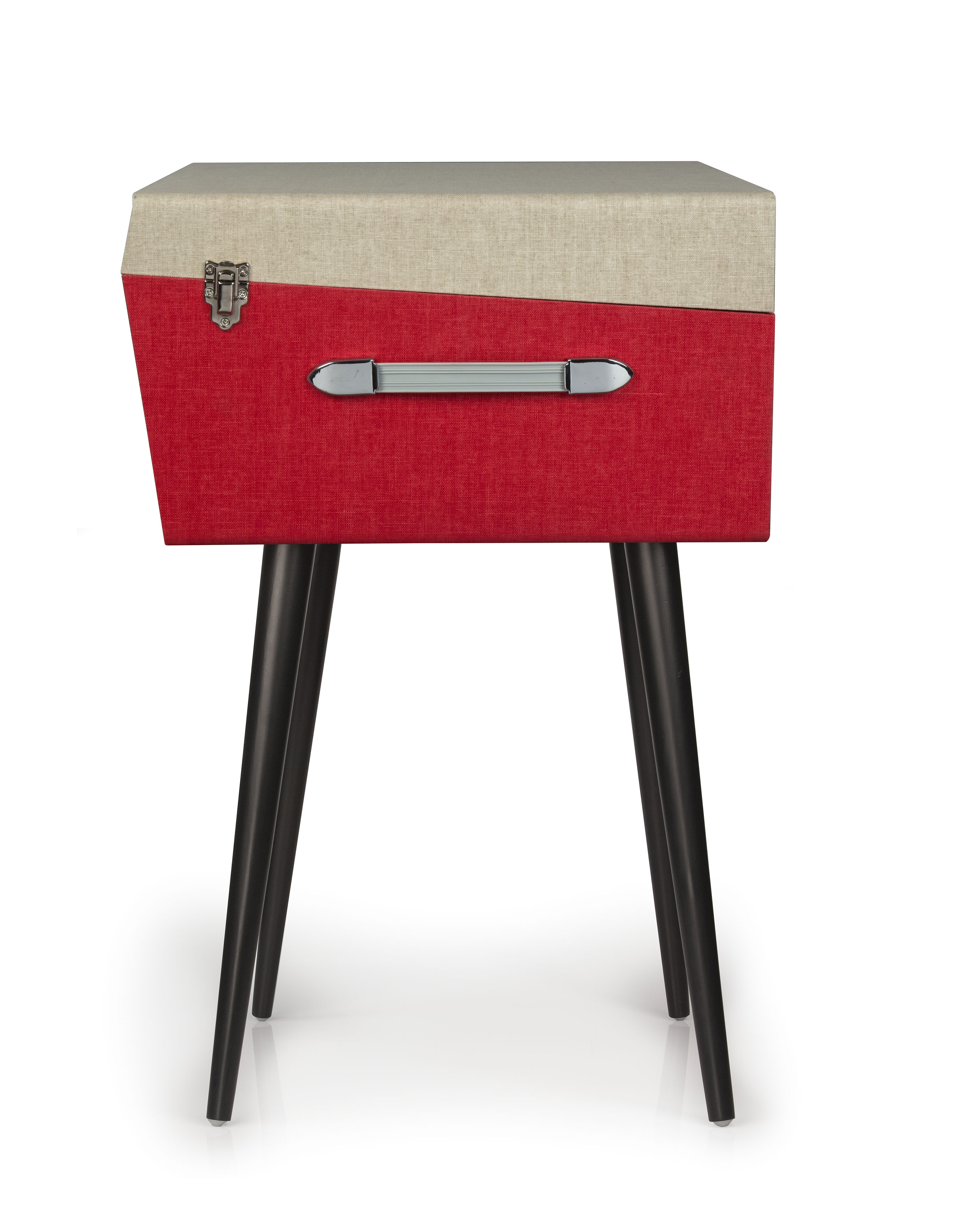 Crosley Dansette Bermuda Bluetooth Portable Suitcase Record Player with 2-speed Turntable - Red - CR6233D-RE - image 5 of 7