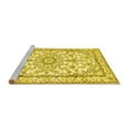 thumbnail image 2 of Ahgly Company Machine Washable Indoor Square Persian Yellow Traditional Area Rugs, 8' Square, 2 of 4