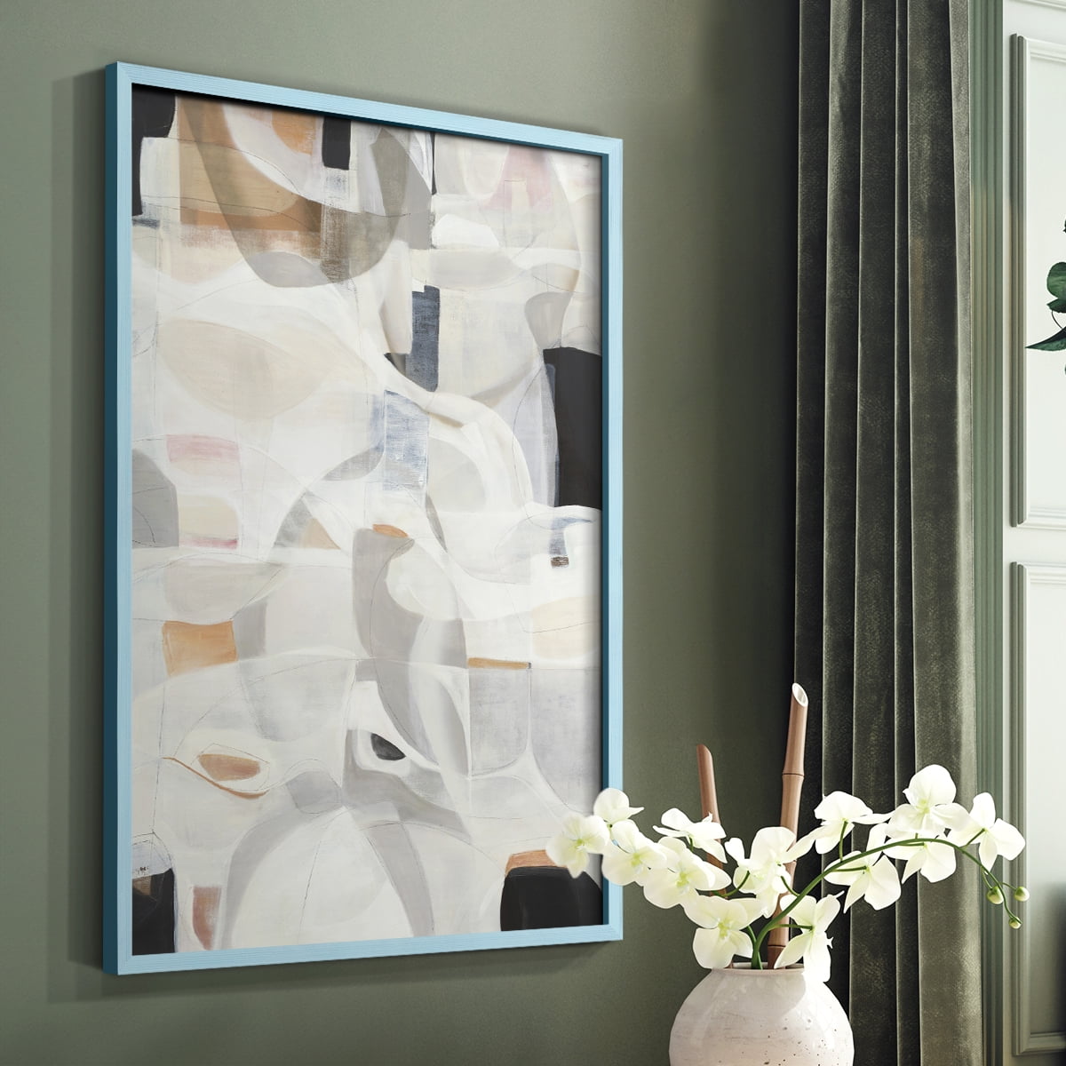 Windswept Framed Print - Solid Wood in Single Picture Frame Solid Wood 2 Framed Print