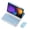sky blue, variant on Detachable bluetooth keyboard case with pencil slot for xiaomi pad 7 7 pro 11.2,lavender gray