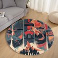 Star wars Mat Office Chair Mat, Home Round Floor Mat, 39inch Diameter