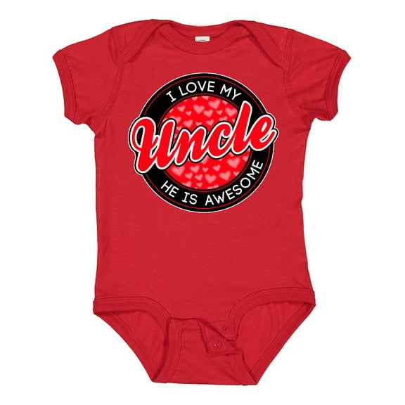 Inktastic I Love My Uncle Boys or Girls Baby Bodysuit