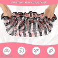 thumbnail image 4 of 6 Pieces Shower Caps Bathing Hair Cap Reusable Shower Hat Waterproof Bath Cap Gift, 4 of 4