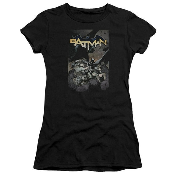 Batman Batman One S/S Junior Women's T-Shirt Sheer Black