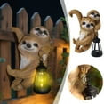 thumbnail image 2 of Solar Garden Statue Garden Sloth Statue Outdoor Decoration Sloth Shape Sculpture With Automatic Lighting For Patio Path Family Home Backyard Porch Valentine Inflatable Solar Lights Outdoor 1, 2 of 4