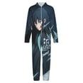 thumbnail image 4 of Demon Slayer Muichiro Tokito Kids Hooded Jumpsuit Union Suit Onesie One Piece Blanket for Boys Girls, 4 of 7