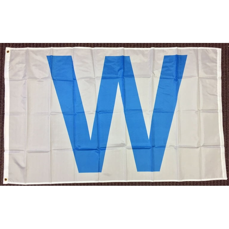 Ruffin Flag 3x5 Light Blue W Flag Chicago Cubs Win Sports Banner Outdoor Baseball Pennant 831520