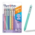 thumbnail image 1 of Paper Mate InkJoy Gel Pens, Fashion Barrels, Retractable, Medium Point (0.7mm), Black, 6 Count, 1 of 11