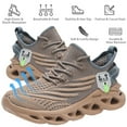 thumbnail image 3 of PPCHVOMEY Comfort Men&Women Shoes Fashion Sneakers for Women Men Breathable Lightweight Tennis Sneakers Running Walking Sneakers with Blade Non Slip Sole, 3 of 7