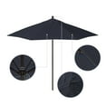 thumbnail image 2 of California Umbrella Venture 9' Bronze Market Umbrella in Indigo, 2 of 5
