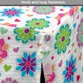 thumbnail image 4 of Retro Dog Crate Cover, Notebook Style Backdrop with Lively Colored Chamomile Flowers and Little Hearts, Easy to Use Pet Kennel Cover for Medium Large Dogs, 35" x 23" x 27", Multicolor, by Ambesonne, 4 of 6