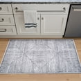 thumbnail image 2 of Bloom Rugs Washable Non-Slip 3' x 5' Rug - Black / Ivory Striped Area Rug for Living Room, Bedroom, Dining Room, and Kitchen - Exact size: 3' x 5', 2 of 10