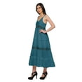 thumbnail image 2 of Moomaya Solid Sleeveless Long Maxi Dress Spaghetti Straps With Lace Trim, 2 of 6