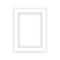 White on White Double Photo Mat 18x24 for 12x18 Photos - Fits 18x24 Frame