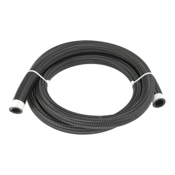 AN10 5/8" 5ft CPE Fuel Line Hose Nylon Stainless Steel Car Engines Braided Tube Black
