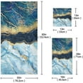 thumbnail image 2 of GZHJMY Bath Towel Sets for Bathroom Hand Towels Fingertip Towels Blue Gold Marble Abstract Modern 3 Piece Decorative Soft Cotton Absorbent, 2 of 6